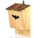 Produktbild Fledermauskasten aus Kiefernholz - fertig montiert & unbehandelt : Fledermaushaus | Fledermaushöhle | Fledermausnistkasten