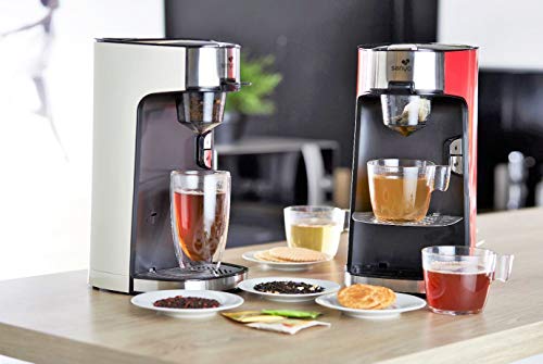 SENYA Tea Time SYBF-CM013 Rode theepot voor losse thee of zakjes, met uitneembare theezeef 1400 W - Image 5