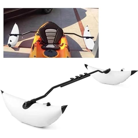 DAUERHAFT Inflatable Kayak Stabilizer, Kayak Outrigger Kit, PVC Canoe Accessories for Kayak Outrigger, Inflatable Boat for Kayak Outdoor Cover
