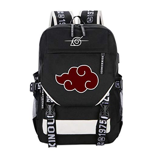 Preisvergleich Produktbild Boyyu Anime Akatsuki Sharingan Naruto Backpack Drucken Cosplay School Rucksäcke Laptop Umhängetaschen