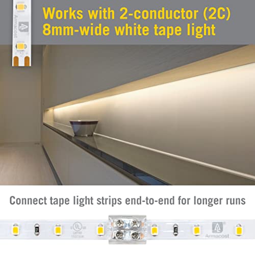 Image of Armacost Lighting 2 Pin LED Strip Light Screw Splice Connector (6 Pack) 560826
