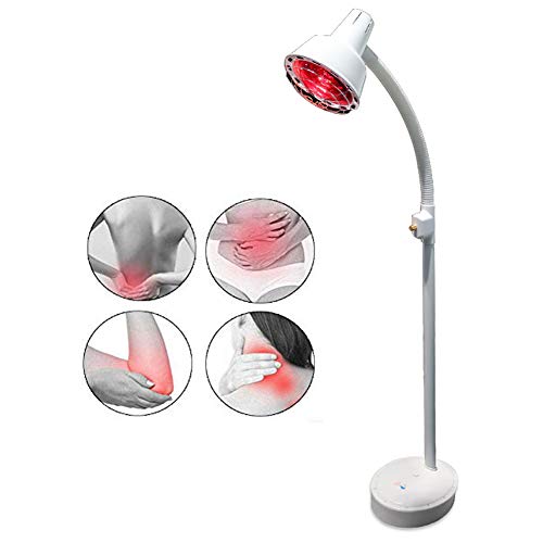 Preisvergleich Produktbild Beauty AGL 275W Infrarot-IR-Fußbodenlampe für die Thermotherapie Muskelschmerzentlastung 360 ° Drehung Manuelle dimmbare Wärme, Weiß