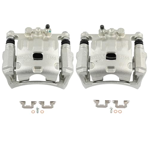 Image of SCITOO 18B5304 18B5305 Front Left & Right Disc Brake Calipers w /Bracket For Ford For Fiesta 2011-2019,Single Piston