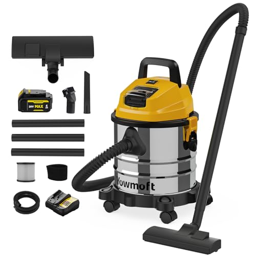 Image of 4 Gallon Cordless Shop Vac with Battery, Shop Vacuum Wet and Dry Compatible with 20V Battery