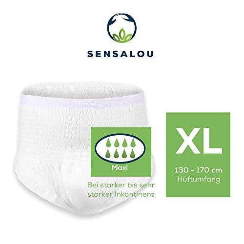 Sensalou Inkontinenz Windeln Pants Erwachsene Test Proben einzeln - Männer Frauen (M-L-XL)