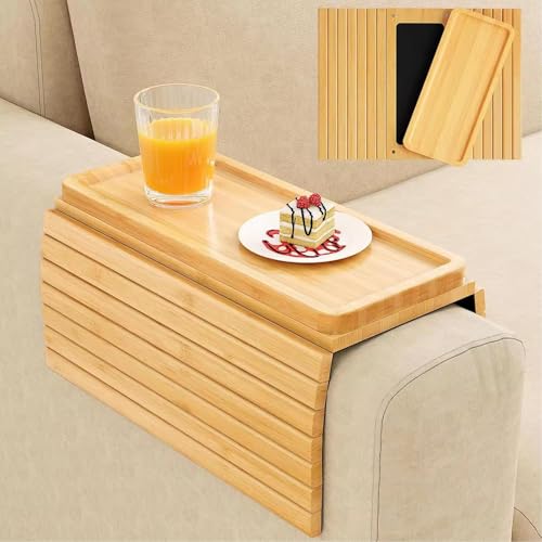 Bandeja para portavasos de sofá de silicona con diseño plegable universal 7