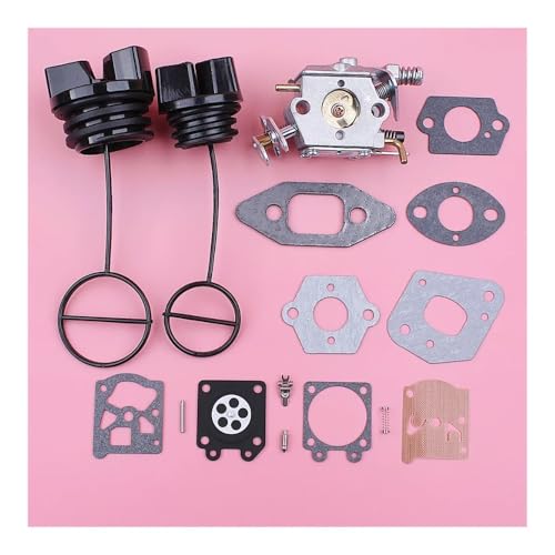Kit réparation joint carburateur tronçonneuse 350 351 370 et bouchon