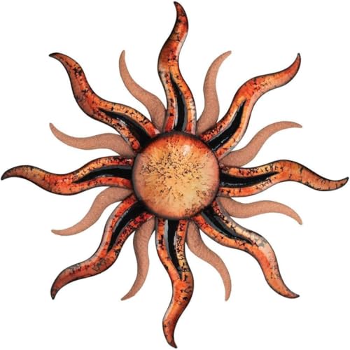 Regal Art & Gift Santa Fe Large Metal Sun Wall Decor - 36 Inch | Indoor Outdoor Rust-Resistant Sunburst Sculpture | Eye-Catching Metal Sun Wall Art Accent for Patio, Garden, Living Room