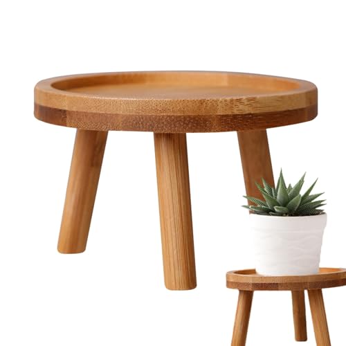 Genérico Taburete de madera - soportes para plantas de madera, taburete de madera para exhibición, mesa para plantas, mesa auxiliar para sala de estar, mesita de noche pequeña mesa de baño