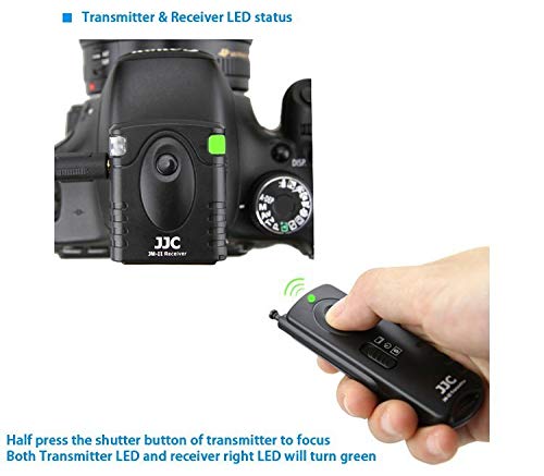 Mando a Distancia inalámbrico para cámara OM System OM-1 Mark II Olympus OM-D E-M1 Mark II (30 Metros, 433 MHz) de JJC. Compatible con Interruptor de Cable Remoto Olympus RM-CB2 - imagen 4