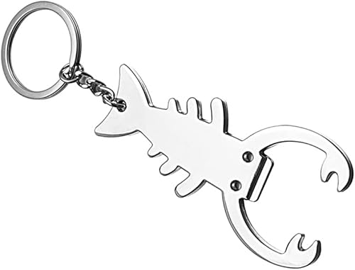 Miniatura 7 de Scorpion - Llavero abridor de cerveza de aleación de zinc, para cerveza y refrescos, llavero novedoso para hombres, él papá, regalo único para