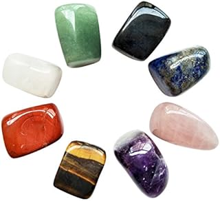 Mina Heal 8-pcs Healing Crystals/Chakra Stones/Crystal Set for Crystal Healing, Meditation, Healing Crystal Gifts, Spiritual Gifts, Relaxation, Decor