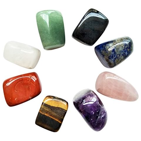 Mina Heal 8-pcs Healing Crystals/Chakra Stones/Crystal Set for Crystal Healing, Meditation, Healing Crystal Gifts, Spiritual Gifts, Relaxation, Decor Cover