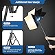 EMART Softbox Set Fotostudio, 40X40cm Softbox 85W LED Fotolicht mit 165cm Stativ, Professionelle Fotografie Beleuchtung Set für Studioleuchten, Portrait, Videoaufnahmen(1 Pack)