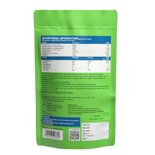 Image of Fast&Up Reload Salts | High Sodium Electrolyte Drink Mix | 900mg Sodium | Zero Sugar, Zero Calories| 5 Electrolytes - Potassium, Magnesium, Calcium & Chloride | Instant Hydration | Vegan, No Preservatives | (5 Sachets, Lemonade)