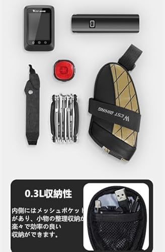 UNIQOCK 自転車サドルバッグ ミニサイズ イエロー