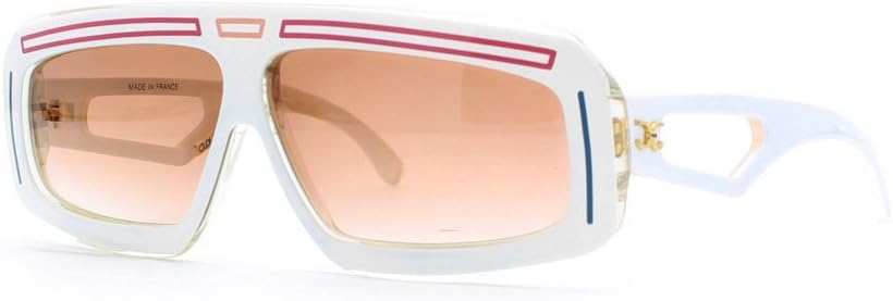 Claudia Carlotti Zenith CS 103 Red White blue Square Certified Vintage Sunglasses For Mens and Womens