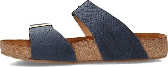 HAFLINGER Unisex Summer Genuine Leather Non-Slip Andrea Mule Sandals 819013, Newport, 9 Women/7 Men4