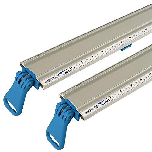 E. Emerson Tool Co. All-In-One Contractor Straight Edge Clamping Tool Guide, 2 Pack (24" and 50")