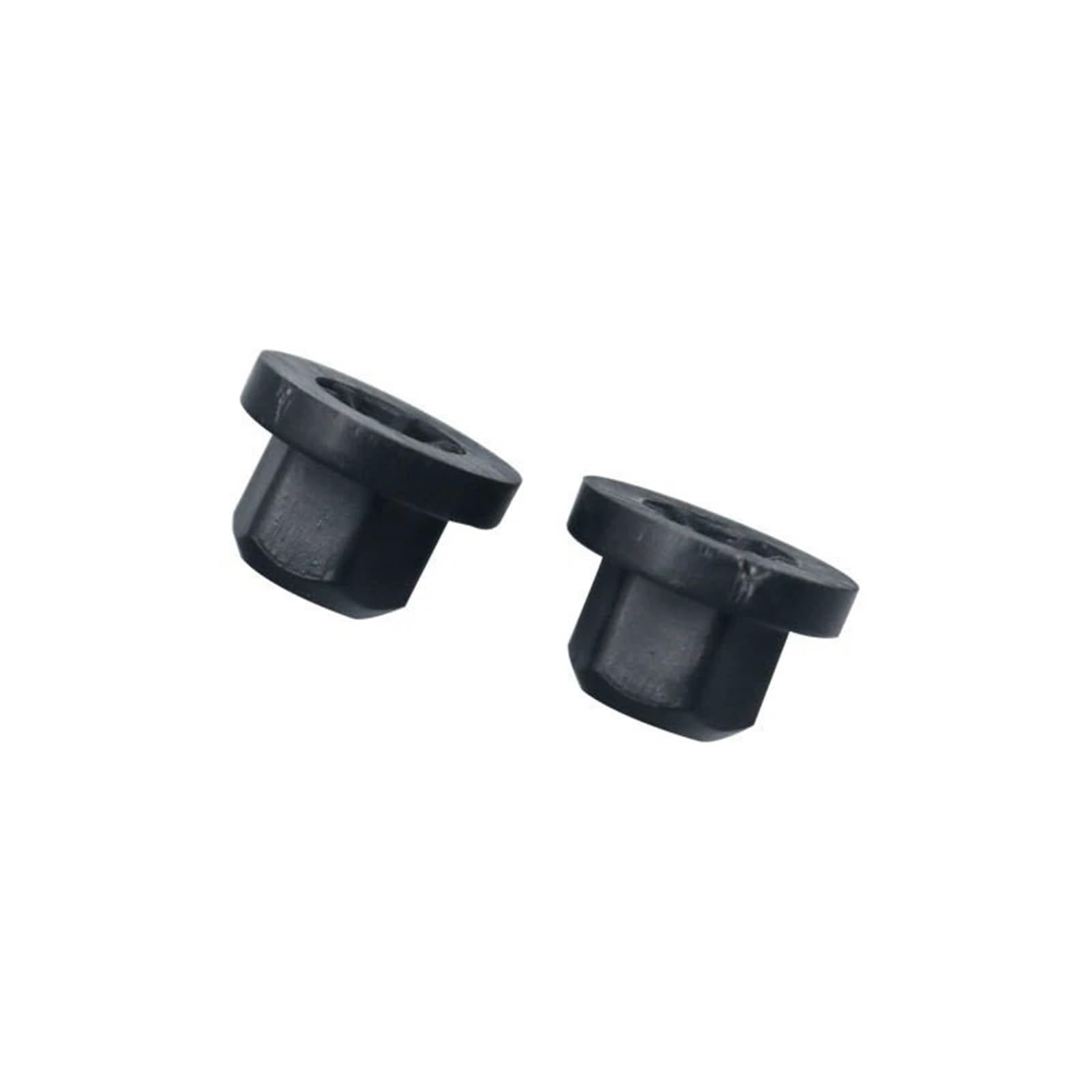 TGPGZHZFNA Car Plastic Body Nut Flange Clip Nylon Flange Nut 10mm Hex Fit For Mercedes Benz BMW Nut Unthreaded Cable Holder Mounting Boot Automotive fasteners and clips(Black-20pcs)