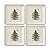 Spode Christmas Tree Tidbit Square Plates (Set of 4) - Festive 5-Inch Ceramic Plates for Canapés, Sweets, and Desserts - Dishwasher, Microwave, Freezer Safe - Excellent for Holiday Entertaining