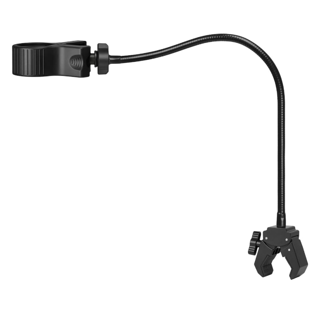 Tsophreniq Flexible Gooseneck Microphone Stand Adjustable Clamp for Hair Dryer Flashlight and Fan Length 20cm 30cm 40cm