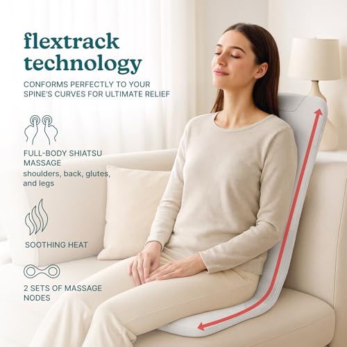 image for Homedics ShiatsuFlex Massage Cushion, Advanced Shiatsu Therapy, FlexTr