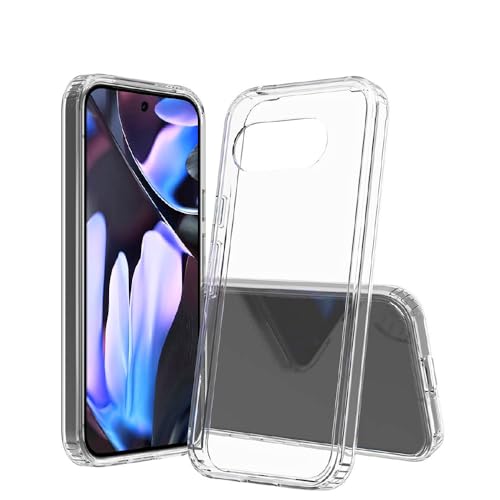 Google Pixel 9A 用 ケース 耐衝撃 薄型 軽量 衝撃吸収 指紋防止 ワイヤレス充電用 TPU ポリカーボネイト pixel9a クリアケース グーグル ピクセル9a スマホケース Pixel 9a ハイブリッドケース 互換性あり