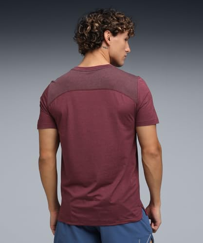PUMA Unisex M Cloudspun Tees, Ruby Shimmer Heather, S EU – Ansicht 4