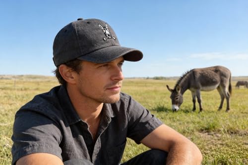 Image of Farm Animal Baseball Cap for Men Women, Goat Donkey Horse Pig Hat | Farm Life Inspiration, Classic Baseball Cap Design, Breathable Cotton Fabric, Secure Adjustable Buckle