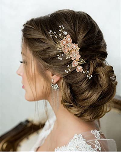 Wedding Hair Accessories, Fanvoes Hair Pieces Comb for Bride Bridal - Image 3