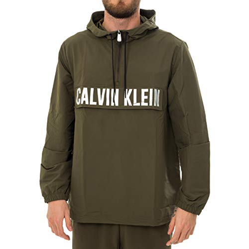 Veste coupe-vent zippée homme Calvin Klein aux finitions soignées premium