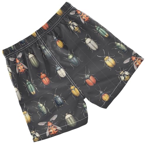 Pigsaly Boys Swim Trunks Beetles Various Insect Boys Board Shorts Swimsuit Swimwear Summer Bathing Suit 2T Multicolor2