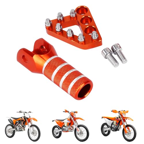 Pédale de frein arrière orange pour moto KTM et Husqvarna 125 à 500 cc