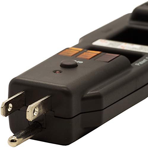 triplett et200 ac line splitter and gfci outletreceptacle tester with 5 visual indicators