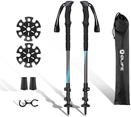 OLIFE Nordic Telescopic Hiking Poles for Men and Women