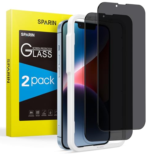 SPARIN Sichtschutz Schutzfolie für iPhone 16e und iPhone 14/13/13 Pro, mit...