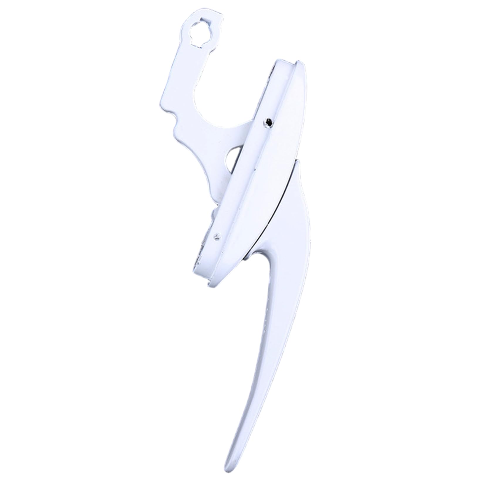 Window Latch Replacement Zinc Alloy, Casement Window Lock with White Locking Handle Hardware