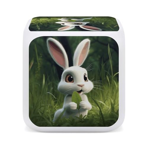 Réveil numérique LED lapin blanc à variations de couleurs pour grands et petits - 5