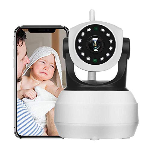 Babyphone,WiFi-Überwachungskamera für den Innenbereich,WLAN 1080P HD CCTV IP-Kamera,360°