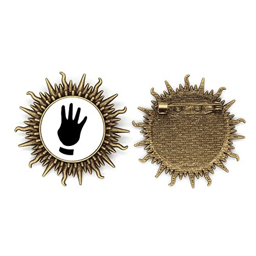 Broche haken Quatre Motif Geste Métal Contour Sonne pour vêtement