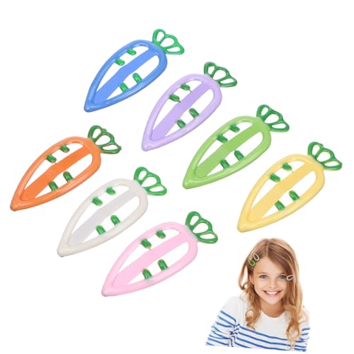 21 Pcs Carrot Hair Clips Candy Colored Barrettes for Adorable Design Easy to Use Hairpins for Little Hairstyles