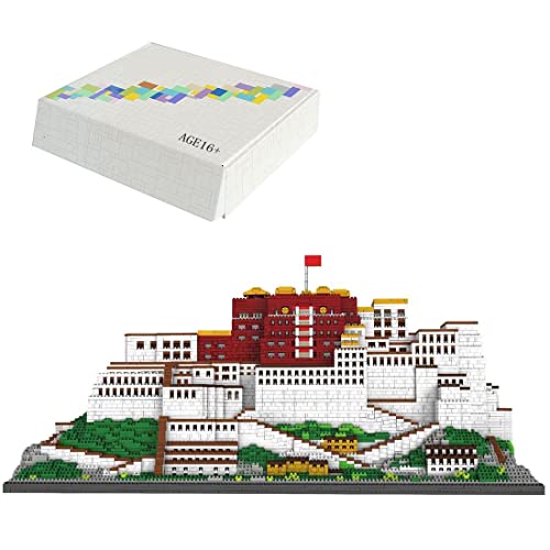 Goshfun 10000+Pcs Potala Palace Architecture Building Block Model Set, Diy Micro Mini Particle Educational Bricks Assembly Construction Toy #TOP11