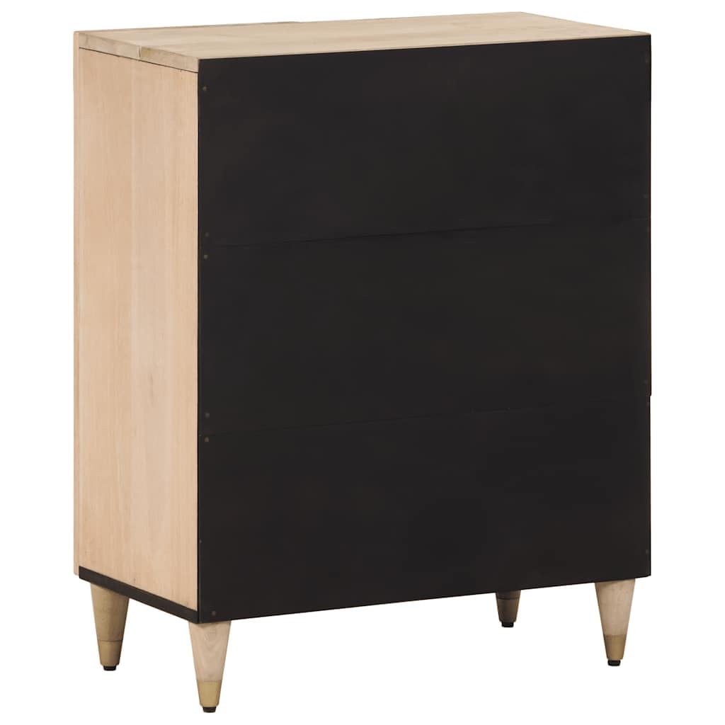 Mobiletto in legno massiccio di mango, 60 x 33 x 75 cm