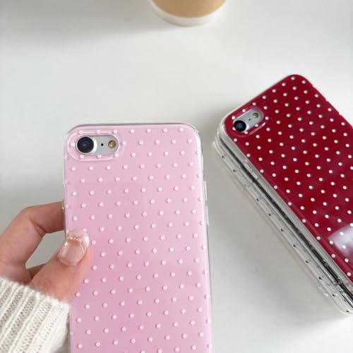 Coque iPhone 7/8/SE en silicone transparent à pois QLTYPRI - 4