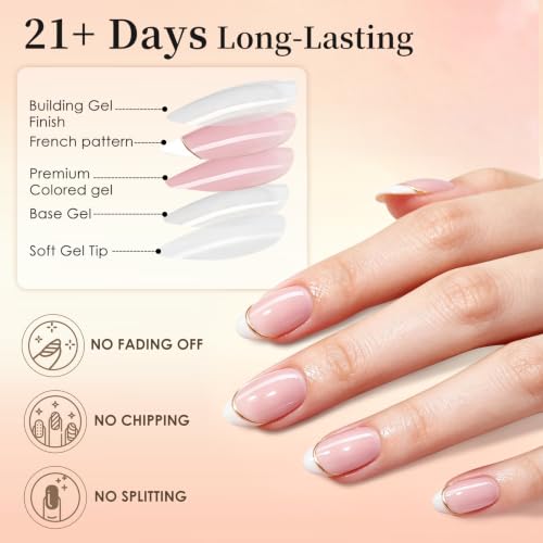 French Tip Press On Nails - image 3