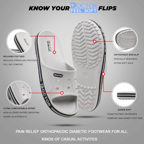 Image of Men EVA Slide Slippers | Lightweight Anti-Slip Casual Slides | Breathable Comfort Sandals for Indoor Outdoor Everyday Wear Walking Slippers