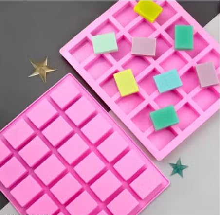 20gm Approx 25 Cavities Food Grade Soap Silicone Molds Rectangle Soap Mold Handmade Reusable Silicone Moulds Pink Cake Tools Moule Silicone-image-28