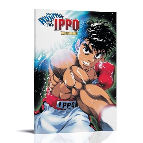 LFQYEOUHOU Póster decorativo de anime Fighting Spirit Wonderful para pared, pintura para dormitorio, 30 x 45 cm, estilo marco