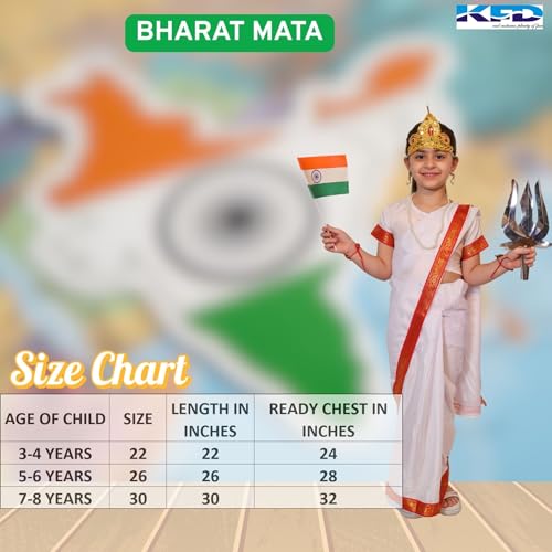 Image of Kaku Fancy Dresses National Heros Freedom Fighters Costumes for Boys & Girls | Independence Day Republic Day Fancy Dress for Schools Plays & Competition | Role Play Politician Costume For Kids